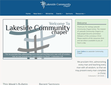 Tablet Screenshot of lakesidechapel.com